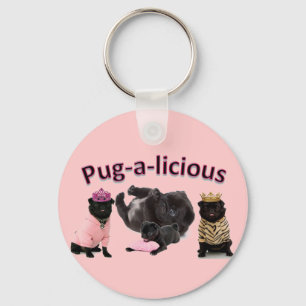 Mops-En-Licious Nyckelring