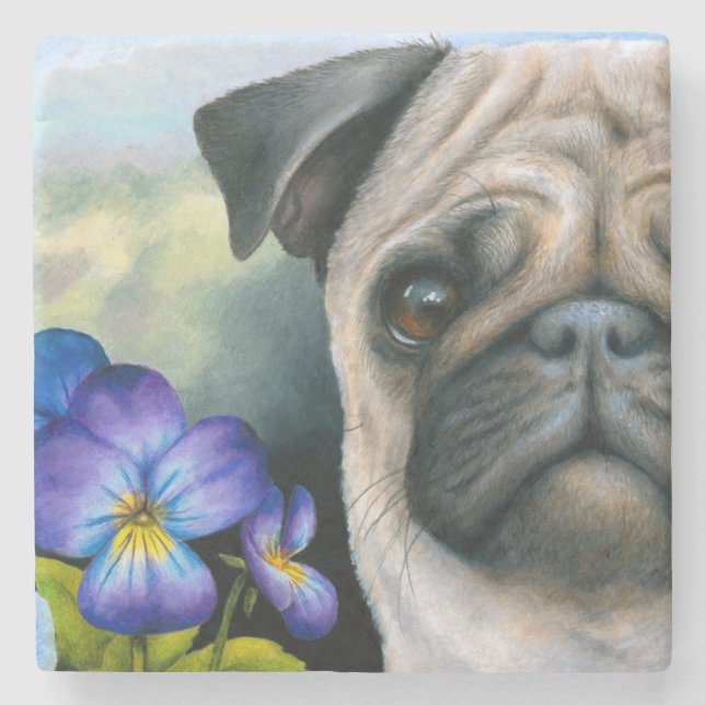 mops för hund 133 underlägg sten (Framsidan)