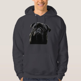 Mops för mopsVishetsvart Sweatshirt