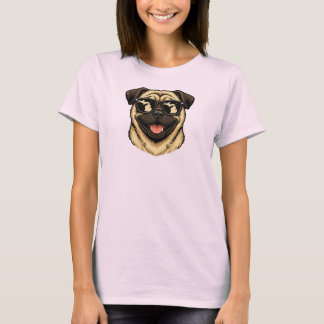 Mops från Michigan som bär solglasögon T Shirt