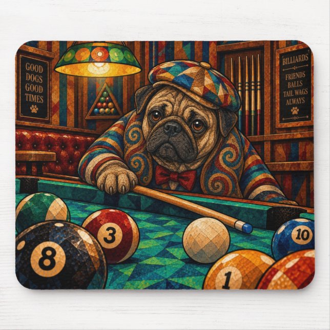 Mops, Geometriskt mosaik Musmatta (Framsidan)
