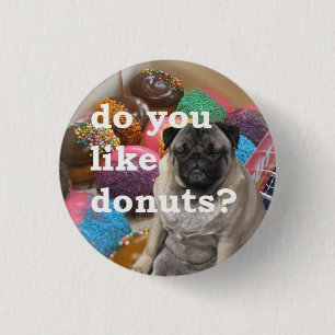 mops gillar donuts knapp