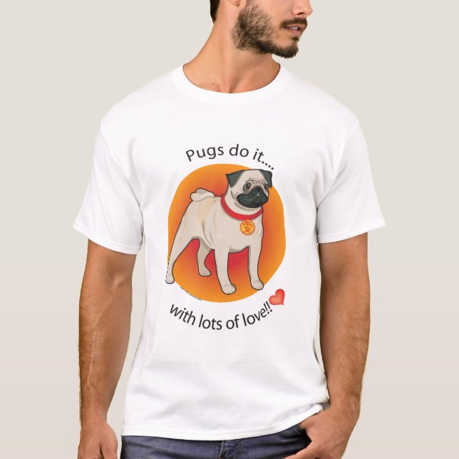Mops gör det t shirt (Framsida)