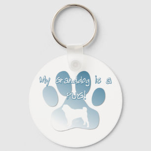 Mops Granddog Nyckelring