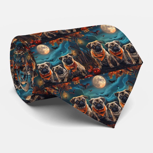 Mops Halloween Kuslig Slips (Rullad)
