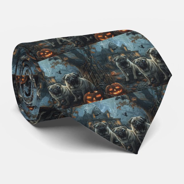 Mops Halloween Natt Hund Delight Slips (Rullad)