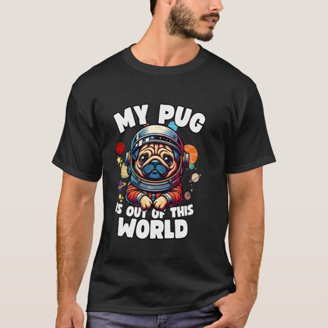 Mops Hund Älskare Rolig Mops Design T Shirt (Framsida)