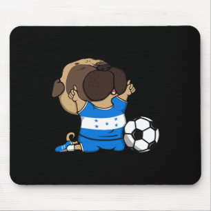 Mops Hund Honduras Fotbollsfans Tröja Honduransk F Musmatta