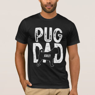 Mops Hund Pappa Valp Pappa T Shirt