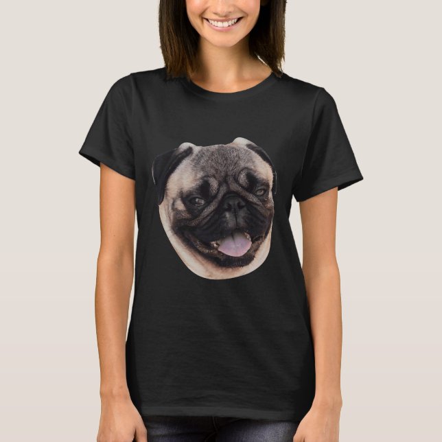 Mops, hund t-shirt, mops skjorta, mops meme, mops  t shirt (Framsida)