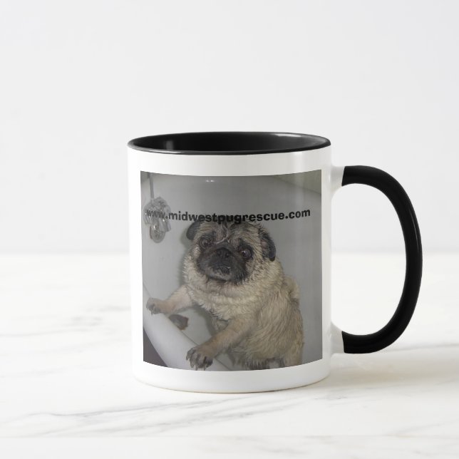 mops i en bada, www.midwestpugrescue.com mugg (Höger)