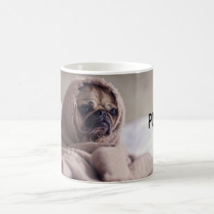 Mops i filtmugg kaffemugg
