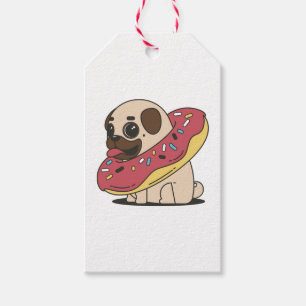 Mops i munk presentetikett