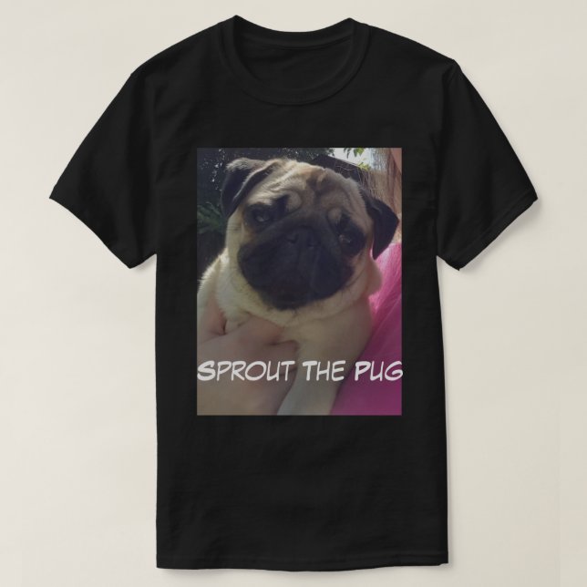 Mops i solen tröja (Design framsida)