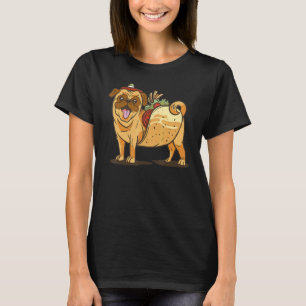 Mops i Taco Dog Mexican T Shirt