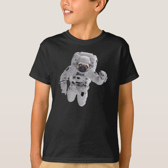 Mops i utrymme t shirt (Framsida)