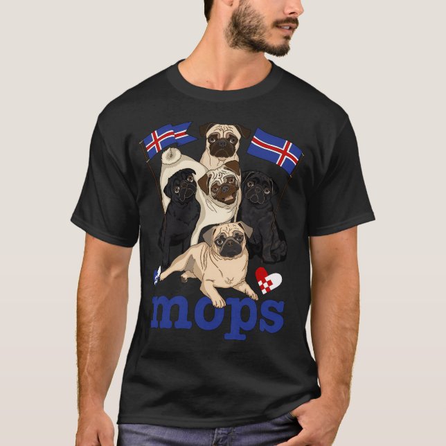 MOPS! (Isländsk version!) T Shirt (Framsida)