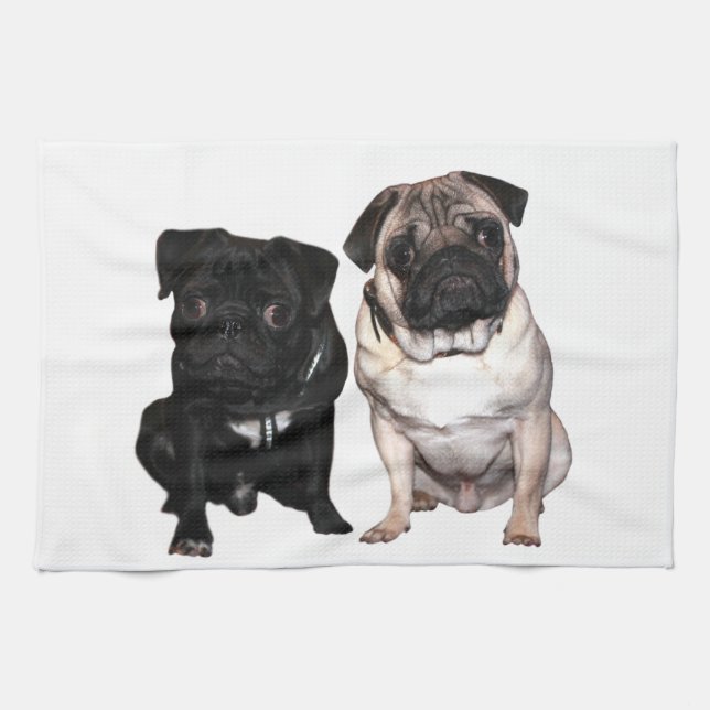 Mops Jack und Richi Kökshandduk (Horisontell)
