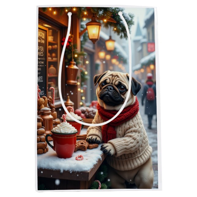 Mops jul heta choklad konst (Framsidan)