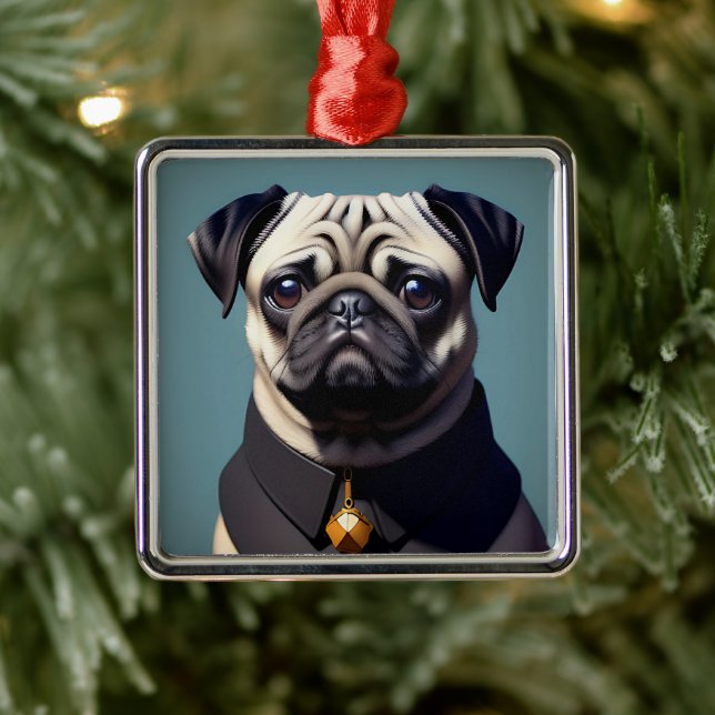 Mops Julgransprydnad Metall (Träd)