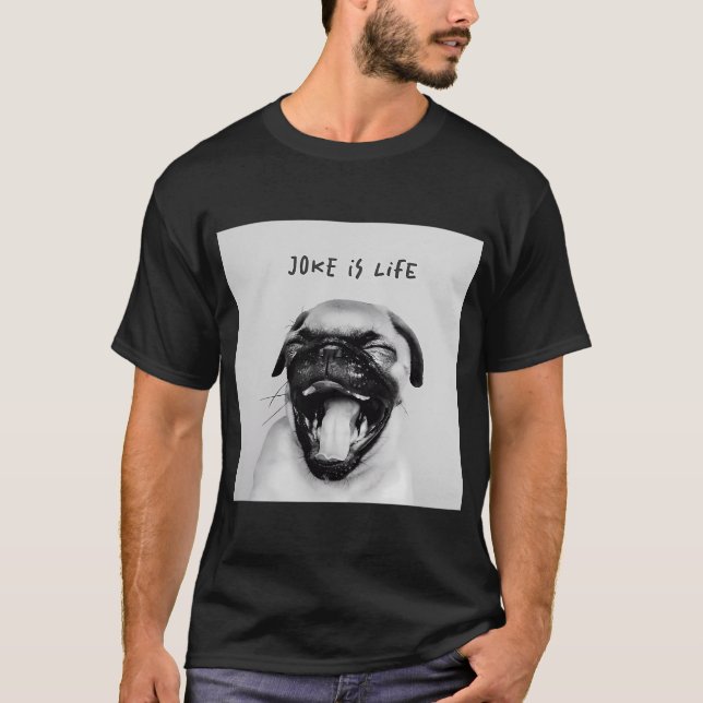 Mops kärlek t shirt (Framsida)