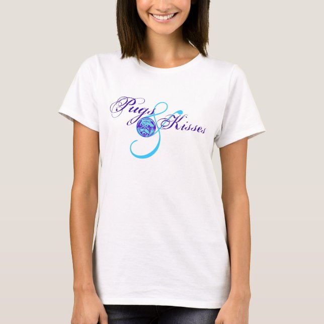 Mops & kyssar t-shirt (Framsida)