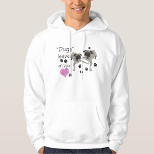 Mops….,lämnatassavtryck på din hjärta hoodie