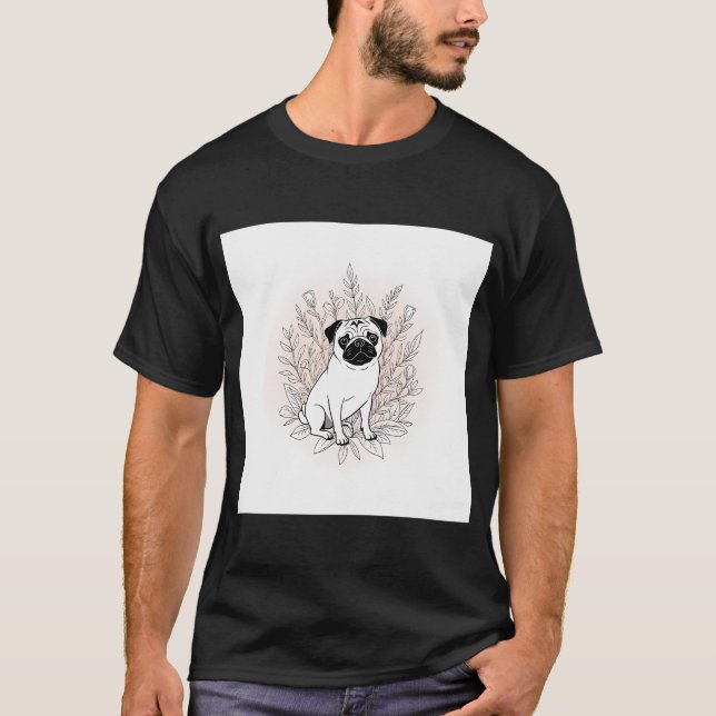 Mops liv â€“ Rolig mopsälskare hunddesign T Shirt (Framsida)