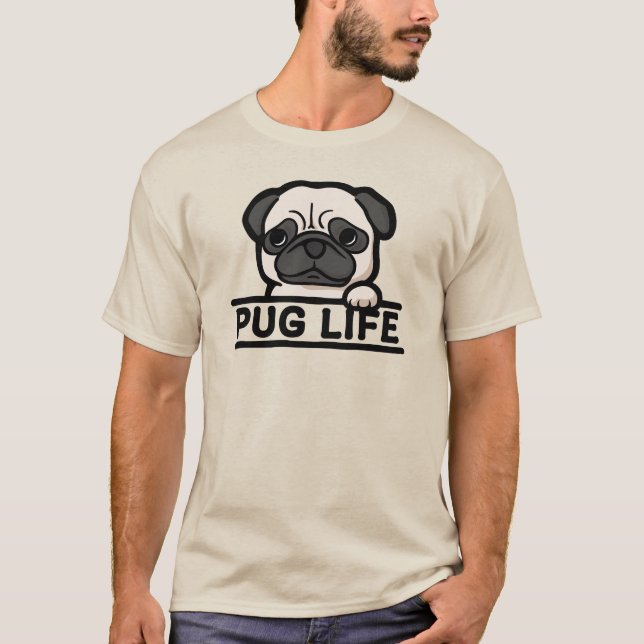 MOPS LIV – för hardcore mops fans T Shirt (Framsida)