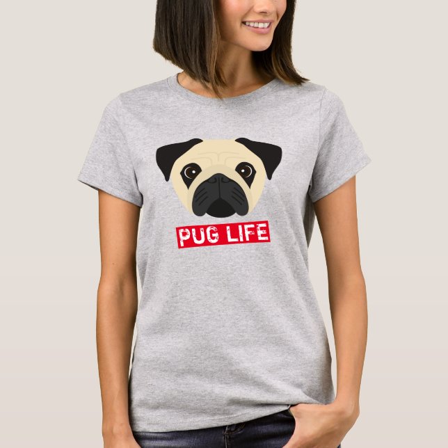 Mops Liv T Shirt (Framsida)