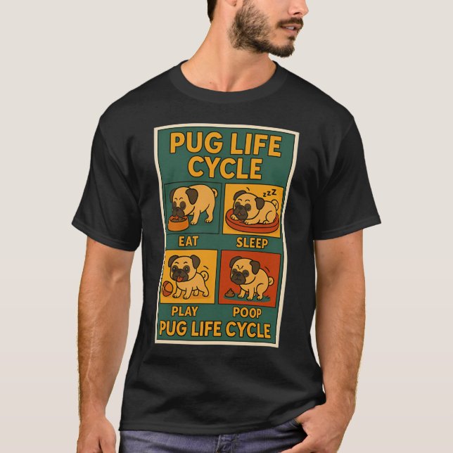 Mops Liv T Shirt (Framsida)