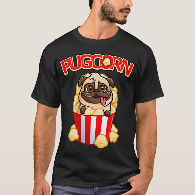 Mops Majs T Shirt (Framsida)