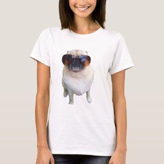 Mops med solglasögon tee shirt