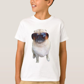 Mops med solglasögon tee shirt