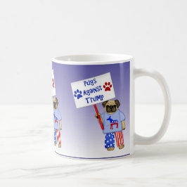 Mops mot trumf kaffemugg