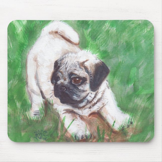 Mops-Mousepad Musmatta (Framsidan)
