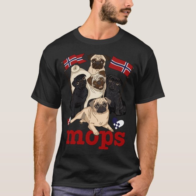 MOPS! (norska versionen!) T Shirt (Framsida)