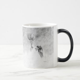 Mops och ängel magisk mugg