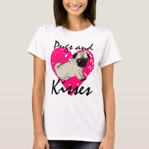 Mops och kyssdamskjorta t shirt