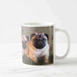 Mops och kyssmugg kaffemugg