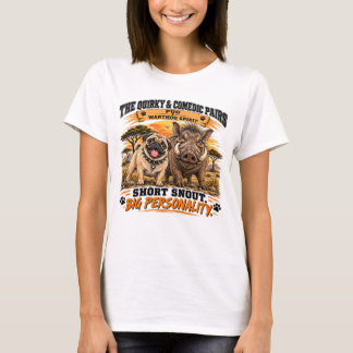 Mops och vårtsvin t shirt