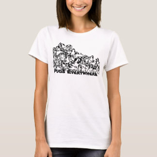 Mops överallt t-shirt
