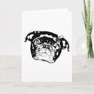 Mops Personlighet Festlig Not Kort