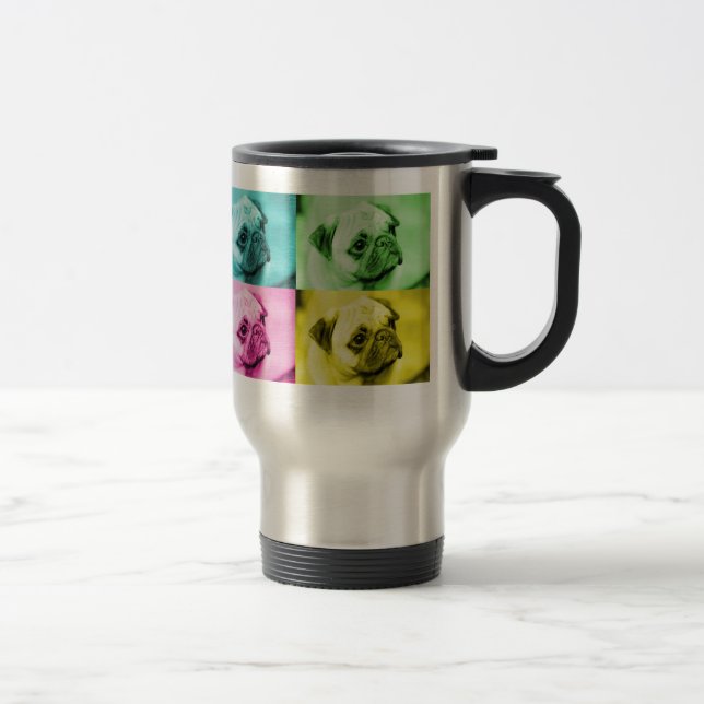 Mops "pop art" thermobecher resemugg (Höger)