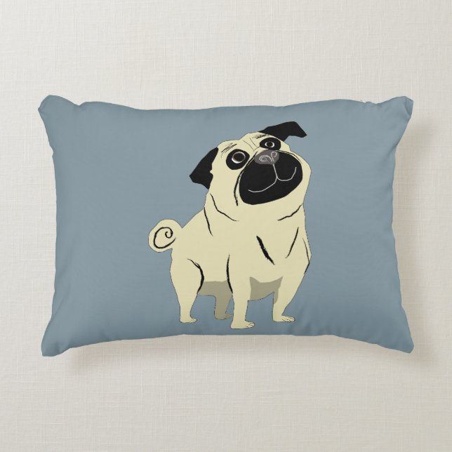 Mops Prydnadskudde (Framsidan)