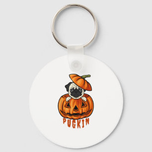 Mops Pumpa Halloween Mopsa Dräkt För Mops Hund Nyckelring