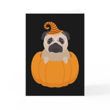 Mops- & pumpaHalloween kort
