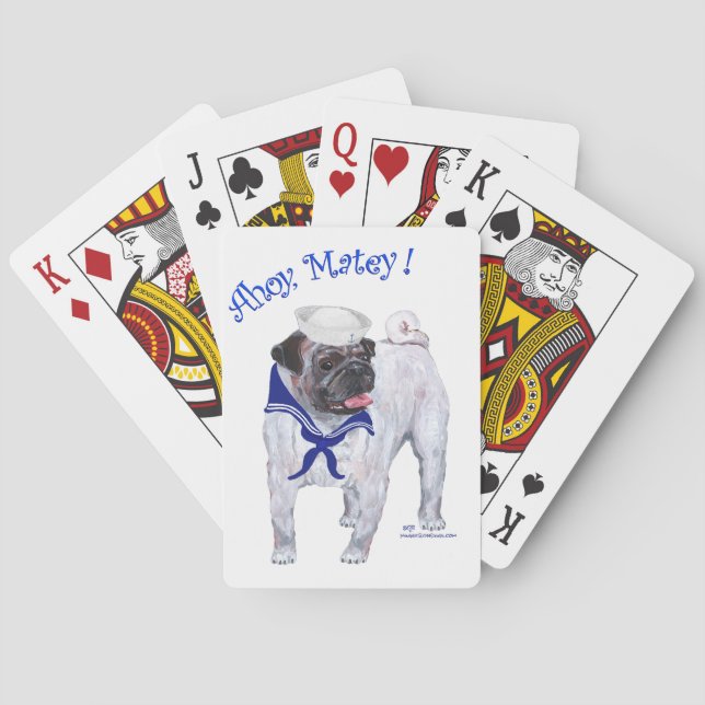 Mops Sjöman Spelkort (Baksidan)