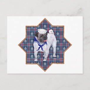 Mops Sjöman Vykort