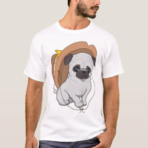 Mops som drar 2 av Pablo Fernandez Tee